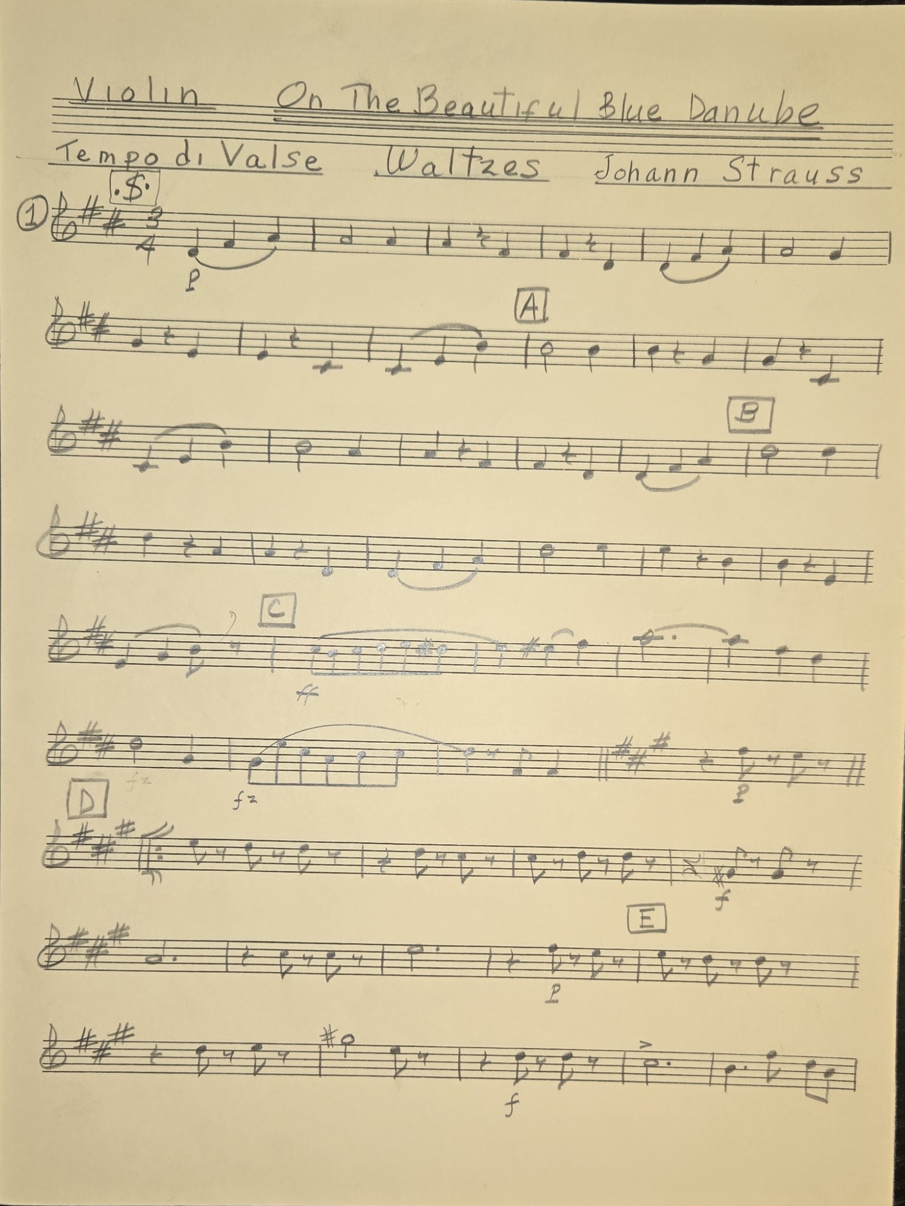 Violin Page 1