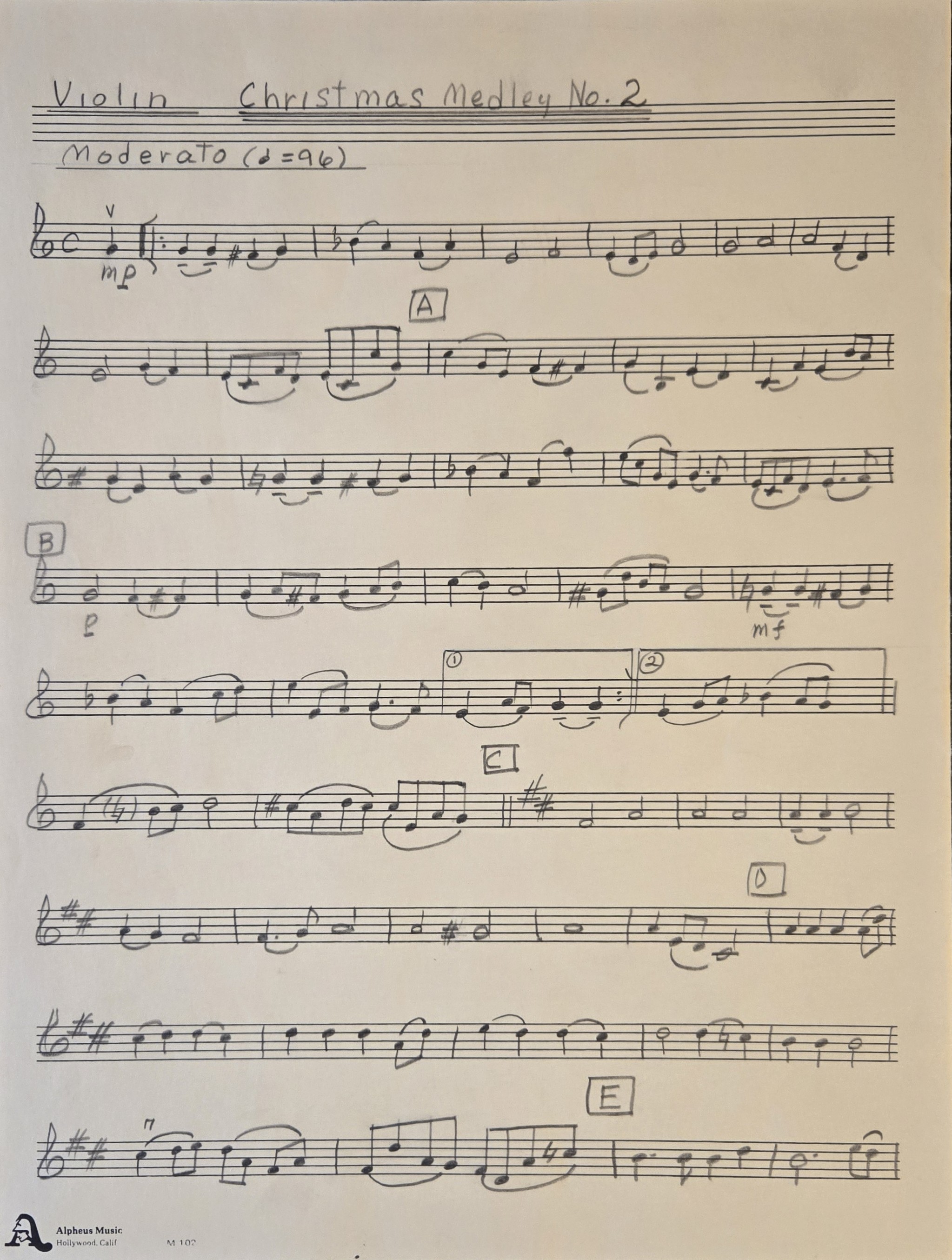 Violin Page 1