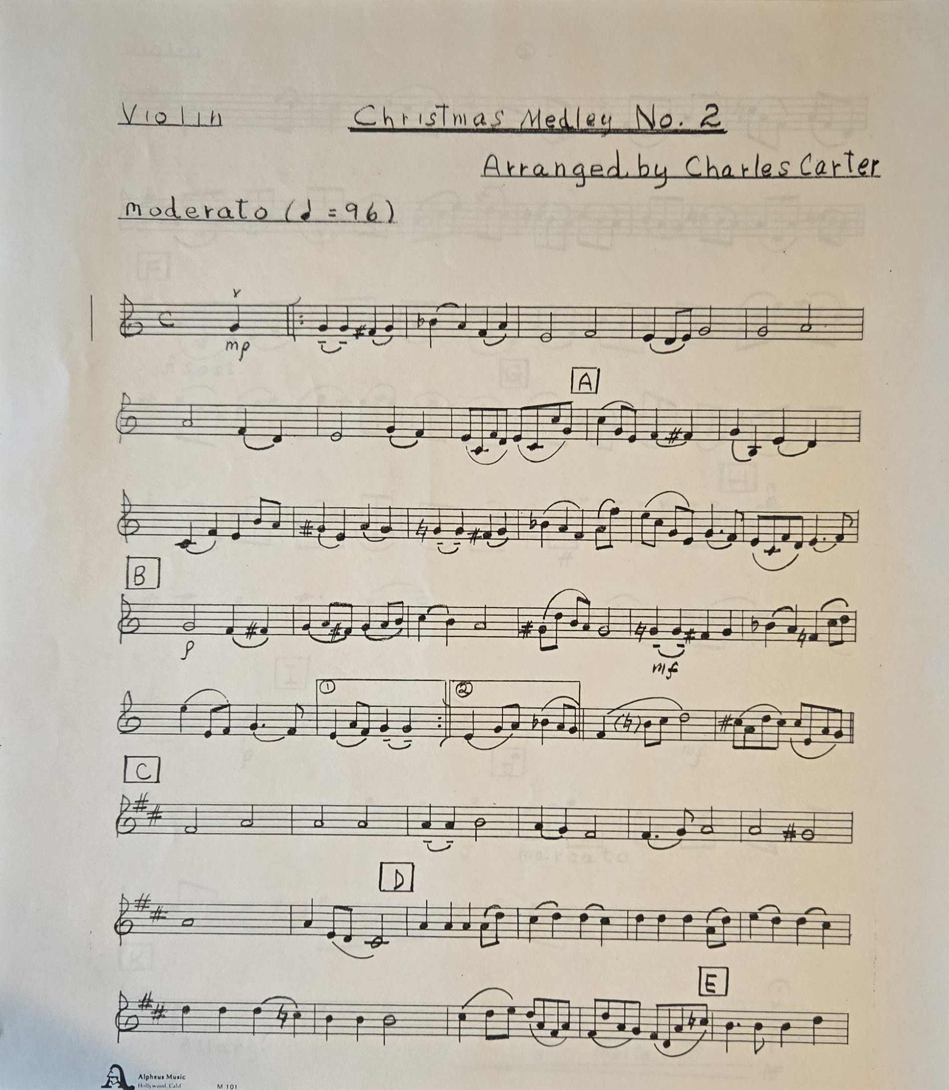 Medley 2 Violin P1