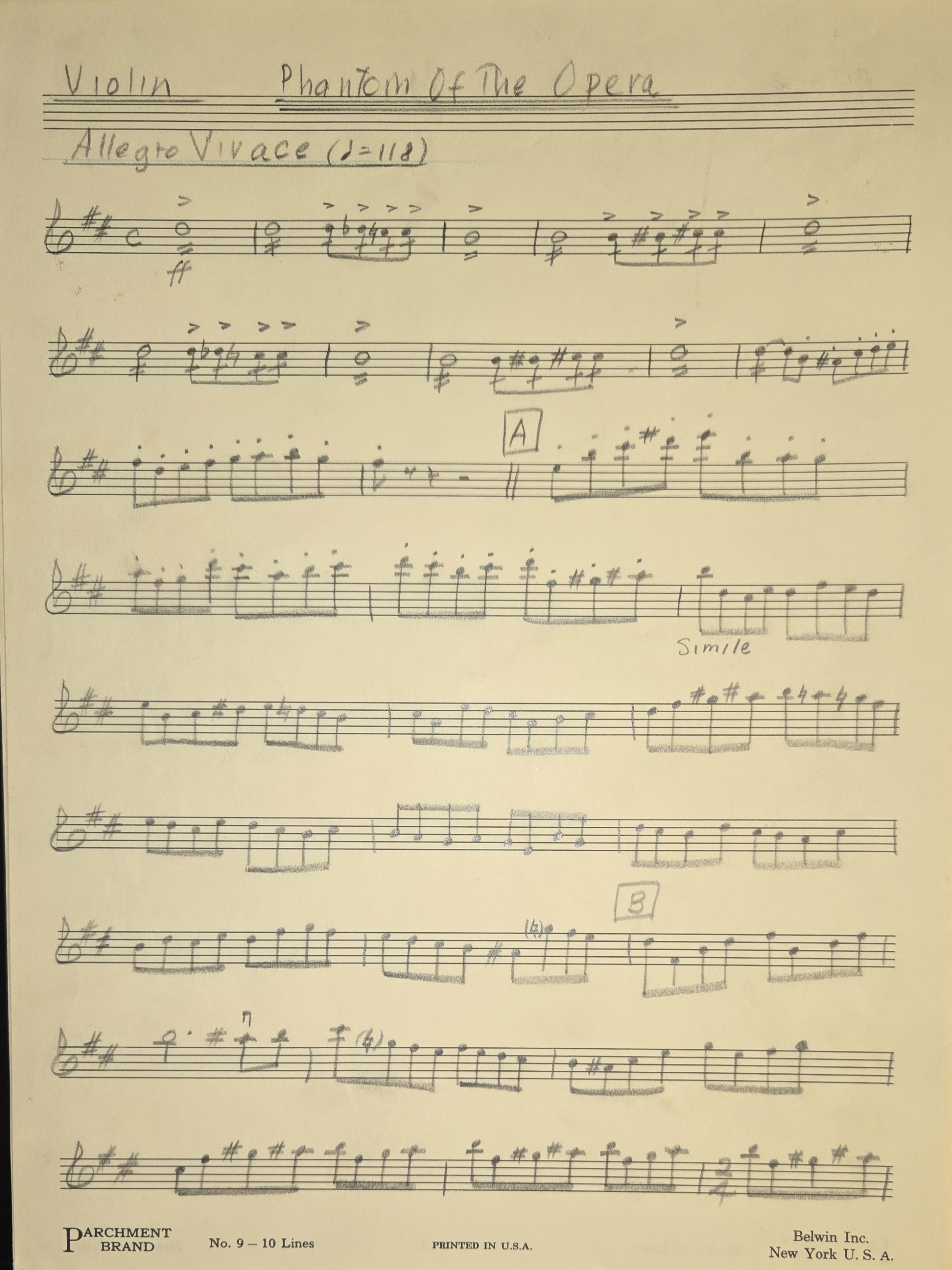 Violin Page 1